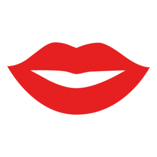 Kiss Lips Decal (Red)
